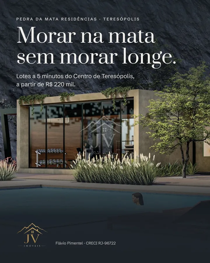 Pedra da Mata, os lotes e o lazer dentro da pedreira