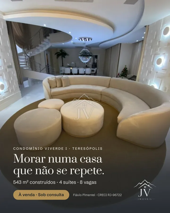 Residência exclusiva no Condomínio Viverde I
