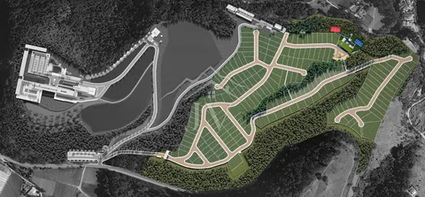 Implantação dos 206 lotes (imagem ilustrativa)